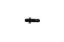 16AN STR Male Bulkhead Black