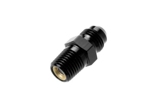 6AN to 1/4 NPT w/Nitrous Screen Straight Black