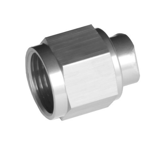 6AN Two Piece Flare Cap Nut Clear
