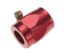 6AN Anodized Hose Finisher Red