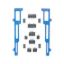 Spark Plug Wire Loom SBC Blue