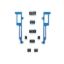 Spark Plug Wire Loom 360/390/428 Blue