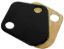 B/B Chevy Fuel Pump Block Off Plate Black
