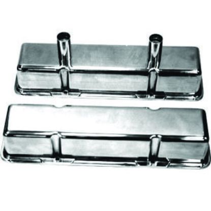 Polished Alum SB Chevy Circle Track Valve Cover