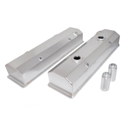 Fabricated SB Chevy Circ le Track Valve Covers Pr