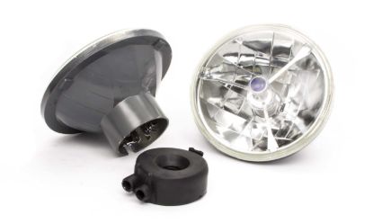 7in Tri-Bar Headlight w/H4 Bulb