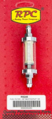 3/8in Chrome/Clear Fuel Filter