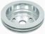 Pol Alum SBC Double Gro ove Pulley