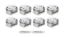 BBC Dome Piston Set 4.500 Bore +12.6cc
