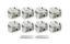 SBF Dished Piston Set 4.030 Bore -9.5cc