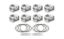 BBC Dome Piston Set 4.500 Bore +32.7cc
