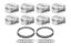 BBC Dome Piston Set 4.600 Bore +28.7cc