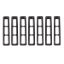 Grille Inserts Black 97- 06 Jeep Wrangler TJ