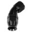 6AN 45Deg Pro Hose End PTFE Black