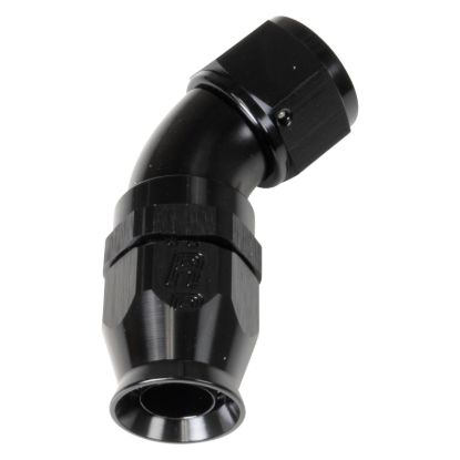 8AN 45Deg Pro Hose End PTFE Black