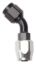 #4 45 Deg Hose End Black