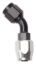 #10 45 Deg Hose End Black