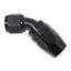 #8 45 Deg Hose End Black