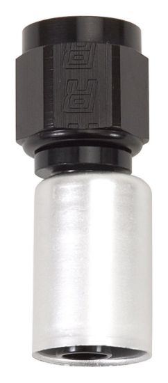 #4 Str Hose Fitting P/C Crimp-On