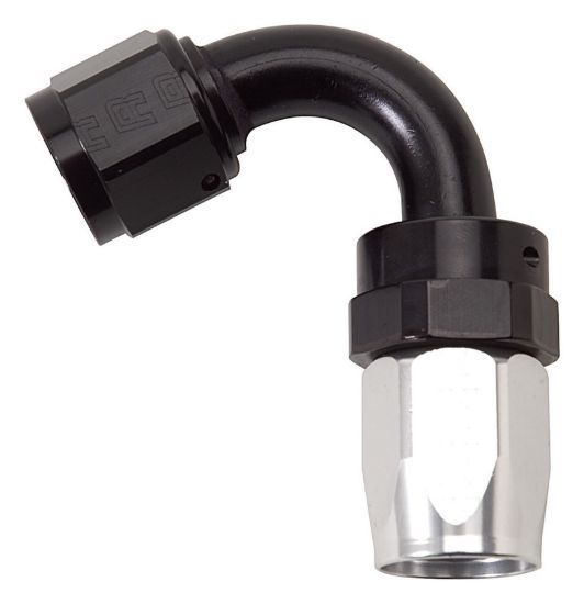 10AN 120Deg Swivel Tight Radius CLR/BLK