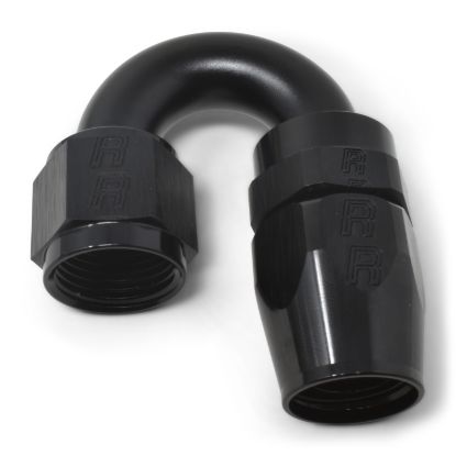 8AN 180Deg Hose End ProClassic Swivel Black