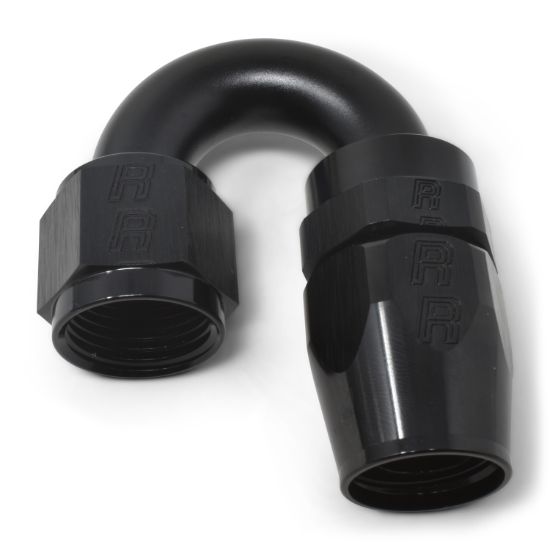 8AN 180Deg Hose End ProClassic Swivel Black