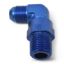 8AN 1/4NPT 90Deg Union Swivel Blue