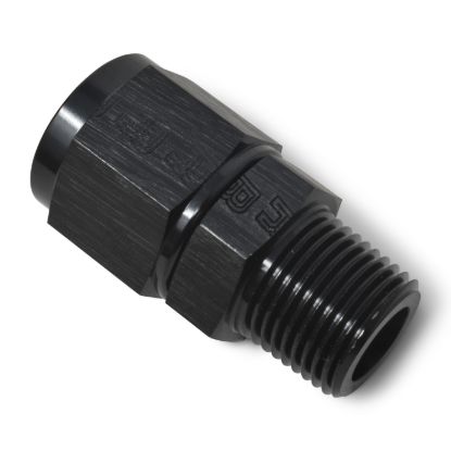 8AN F 3/8M Straight Black