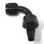 6AN 90Deg Swivel Hse End Black