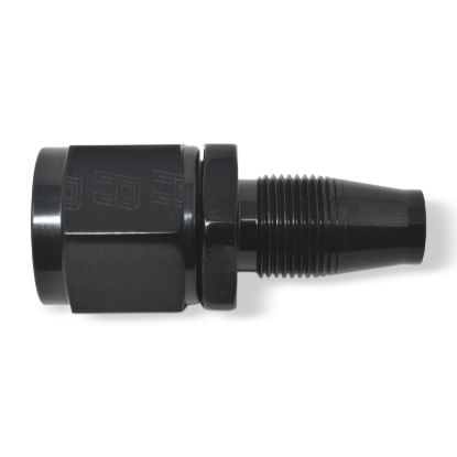 6AN Straight Swivel Without Socket Black