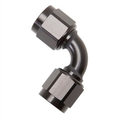 10an 90-Degree Female Female Coupler Black