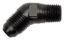 6AN to 45Deg 1/8 Adapt Black