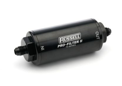 6AN 10 Micron Gas Filter Male In/Out Black