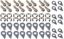 Header Bolt Kit - 6pt. 8mm-1.25 x 25mm (16)