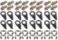 Header Bolt Kit - 6pt. 3/8-16 x 3/4 (16)