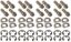 Header Bolt Kit - 6pt. 3/8-16 x 1in (16)