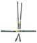 6pt Harness System SFI LatchLink Black HANS