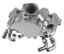 GM LT1 Water Pump Polished Aluminum