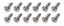 Top Plate Titanium Bolt Kit 12 1/4 x 7/8 Button