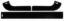 Splitter Kit Blk Asphalt Outlaw 1/4in 3pc