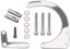 2pc. Lower Alt. Bracket Chrome