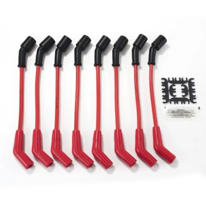8.5mm Red Ign Wire Set 135 Degree Boots
