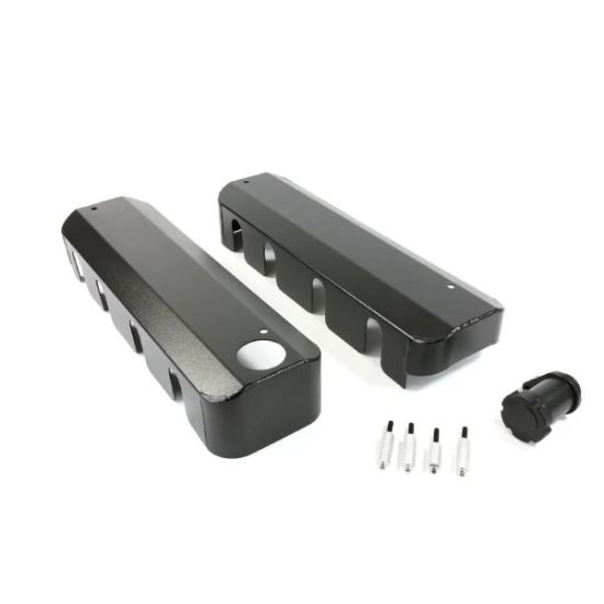 Black Fab Aluminum LS Coil Covers