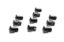 Oval Head Button Alum Black .550 Long 10 Pack