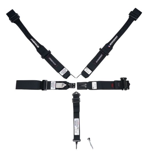 Harness 5pt HANS Shldr Left Side Ratchet L&L