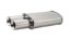 STREETPOWER Oval Muffler w/ Dual 3.5in Round Tip
