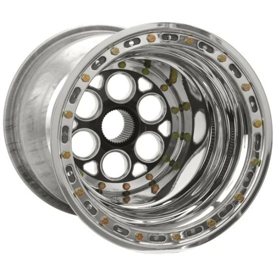 15x17 Blk Magnum Sprint Wheel 8in BS DB
