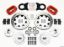 Front Disc Brake Kit Red HD 65-69 Mustang