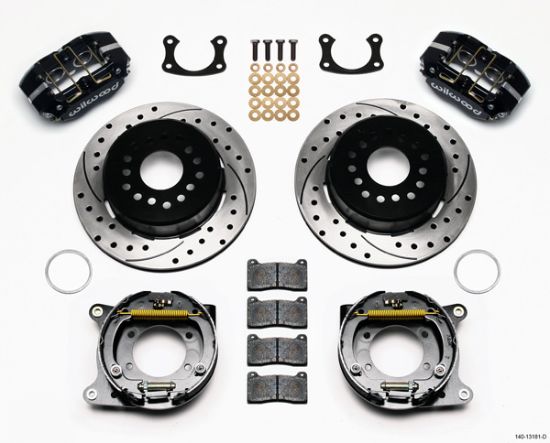 P/S Rear Brake Kit New Big Ford Drilled 2.5in