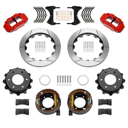 Rear Brake Kit Disc/Drum 71-91 Blazer FNSL4R Red
